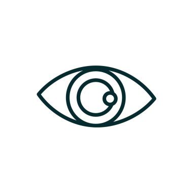 eye optical medical icon line