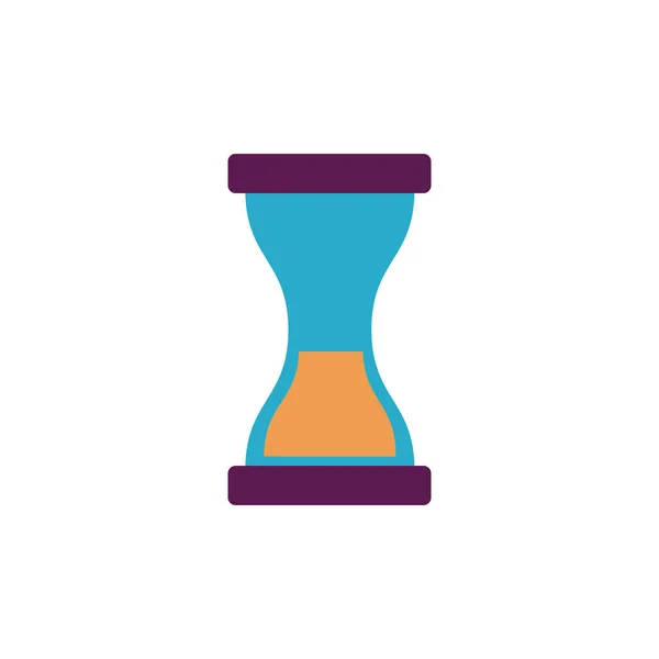 School hourglass flat style icon — Stock Vector