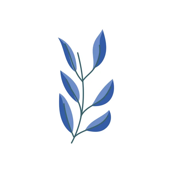 Decorativo natureza folhagem folhas ramo ícone — Vetor de Stock