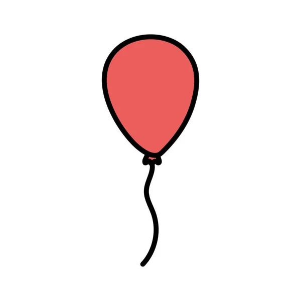 Isoliertes Ballon-Icon-Vektor-Design — Stockvektor