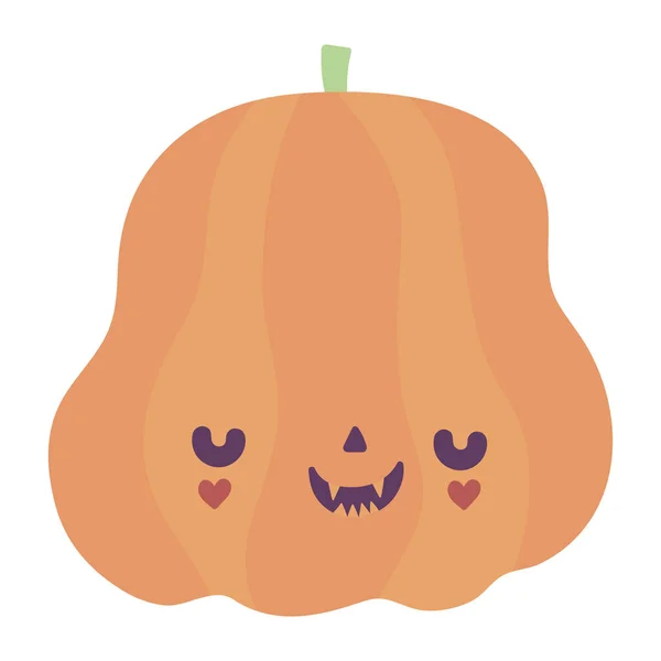 Happy halloween celebration creepy pumpkin lovely decoration — ストックベクタ
