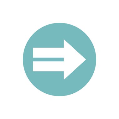 icon of double arrow in color circle