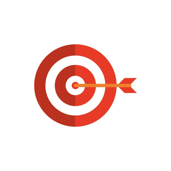 Target arrow business strategy icon — Stock Vector