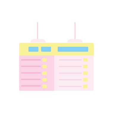 Isolated airport banner vector design