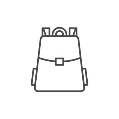 Okul vektör tasarımının izole edilmiş çantası