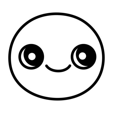 gingerbread man face with hat decoration thick line