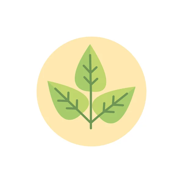 Plant environment eco green energy block icon — стоковый вектор