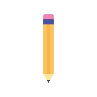 wooden pencil supply school icon