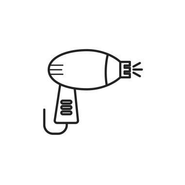 Isolated hair dryer icon line design