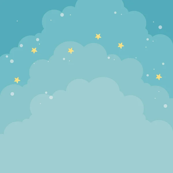 Cloud over sky vector design — ストックベクタ