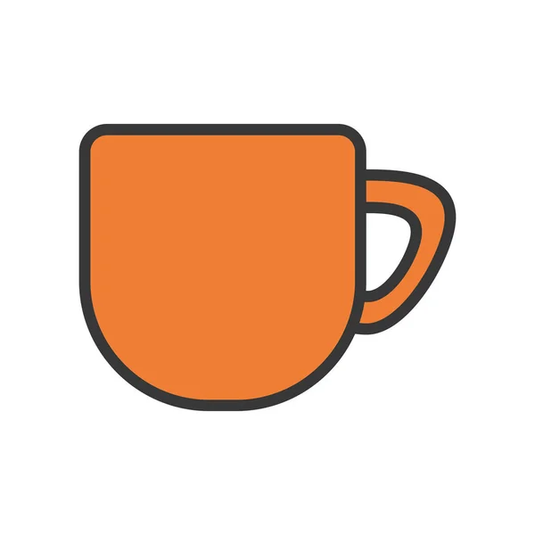 Ізольований кухоль для кави Векторний дизайн — стоковий вектор