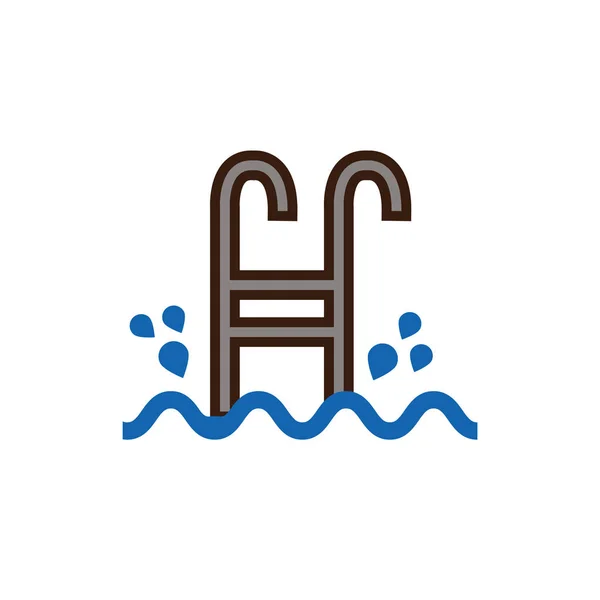 Isolated pool icon vector design — Wektor stockowy