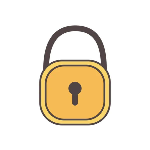 Padlock security social media icon — ストックベクタ