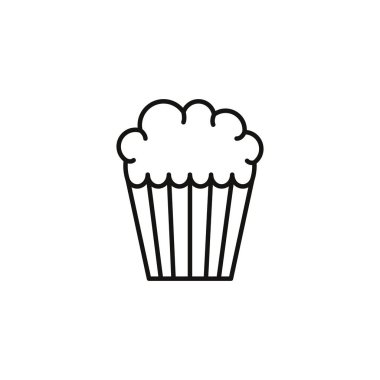 cupcake sweet and candies icon line