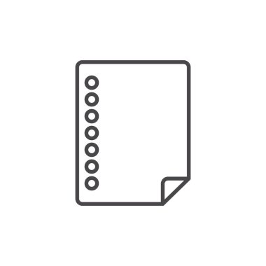 İzole edilmiş belge arşiv vektör tasarımı