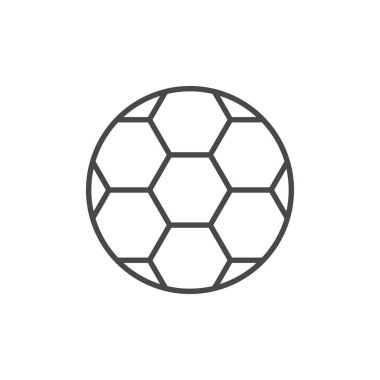 İzole futbol topu vektör tasarımı