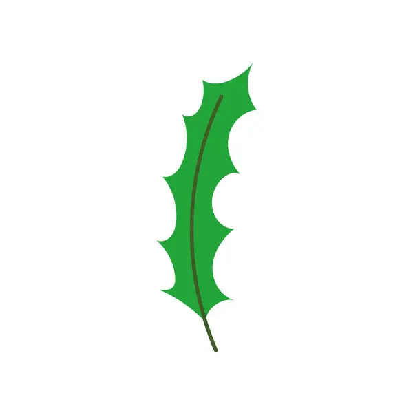 Leaf foliage nature icon on white background — Stok Vektör