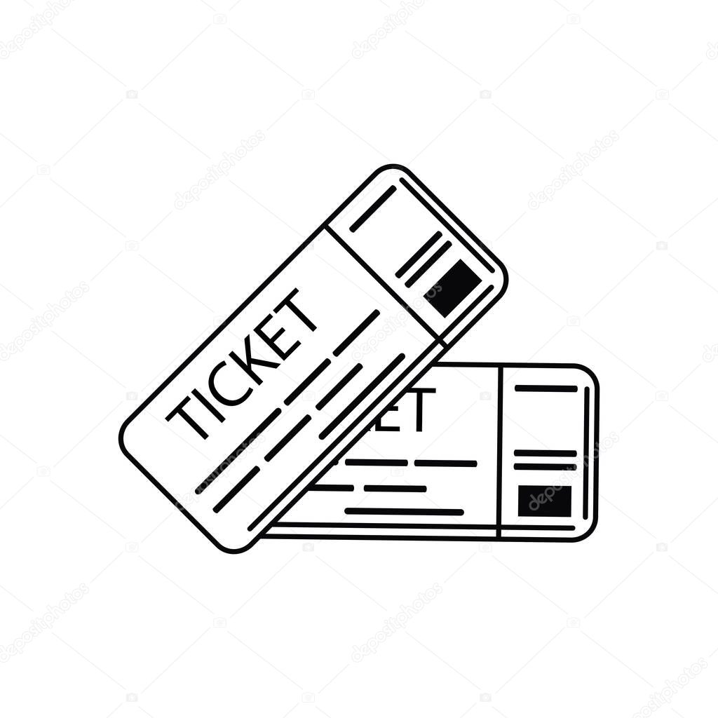 tickets vacation travel icon