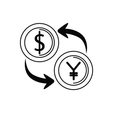 exchange dollar money travel icon