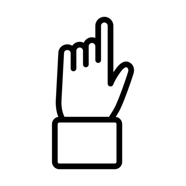 Design de vetor de ícone de sinal de mão isolado — Vetor de Stock