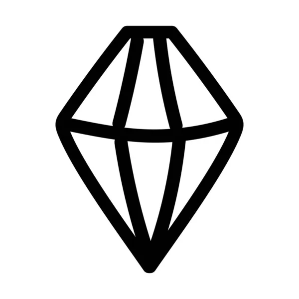 Isolerad diamant pärla ikon design — Stock vektor