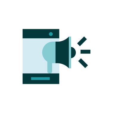 akıllı telefon hoparlörü pazarlama iş stratejisi simgesi