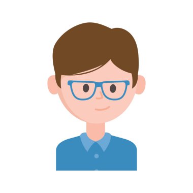 portre genç adam karakter simgesi