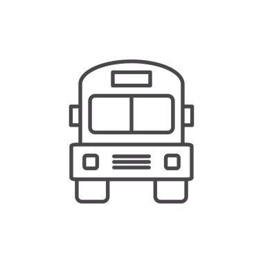 Okul vektör tasarımının izole edilmiş yolu