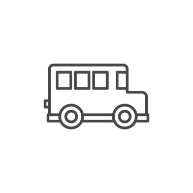 Okul vektör tasarımının izole edilmiş yolu