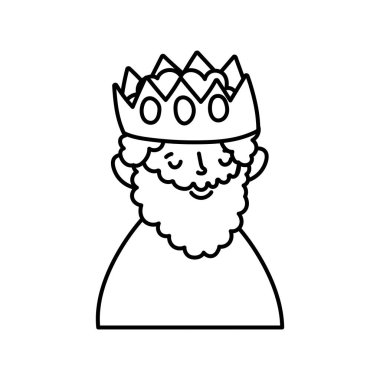 Bilge kral kralın kraliyet yemliği İsa 'nın doğumu, mutlu noeller kalın çizgi