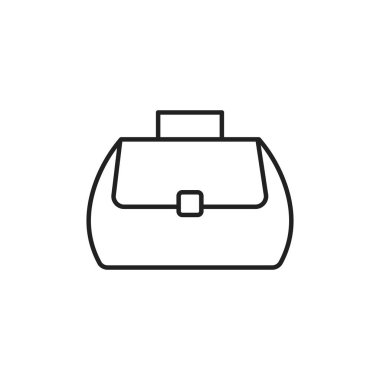 Isolated purse icon line design