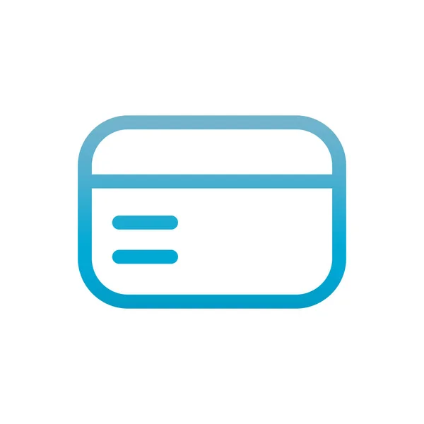 Modrý přechod uživatelského rozhraní karty — Stockový vektor