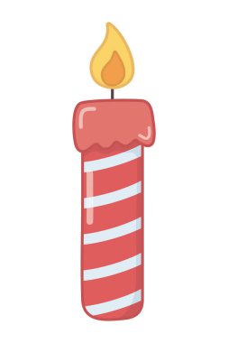 Mutlu noeller mum vektör tasarımı