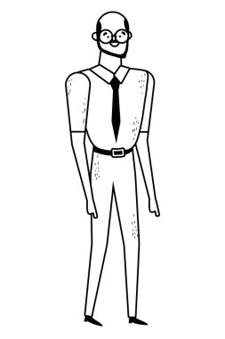 İzole edilmiş Avatar Adam vektör tasarımı