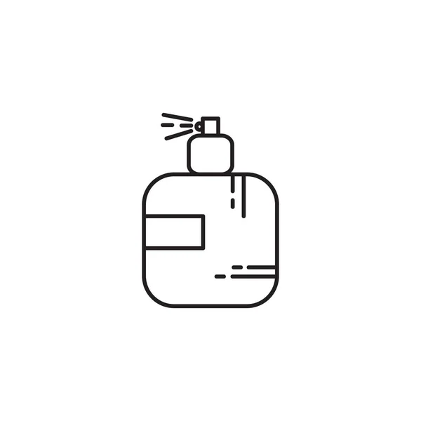 Makeup fragance bottle beauty flat icon — Vetor de Stock