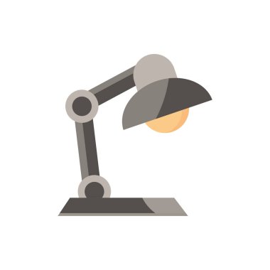 Masa lambası ofis işi ekipman simgesi
