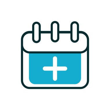 takvim tarihi anımsatıcı ekipmanı Tıbbi simge satırı doldur