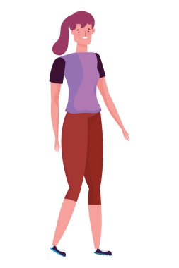 İzole edilmiş Avatar kadın vektör tasarımı