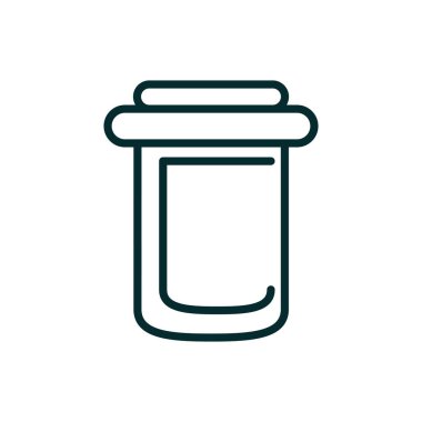 Konteynır hapları ilaç ekipmanları Tıbbi ikon hattı