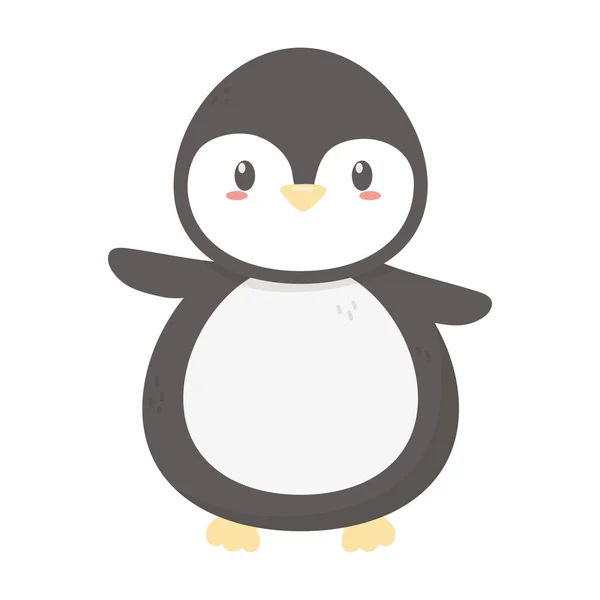 Penguin polar animal bird icon — Wektor stockowy