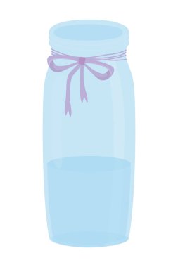 İzole edilmiş şeffaf saksı vektör tasarımı