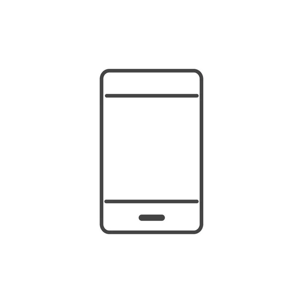 Smartphone gadget technology icon line design — 스톡 벡터