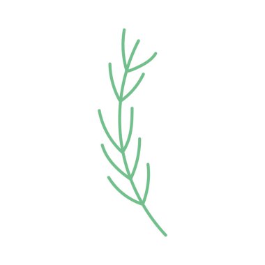 green branch foliage decoration icon