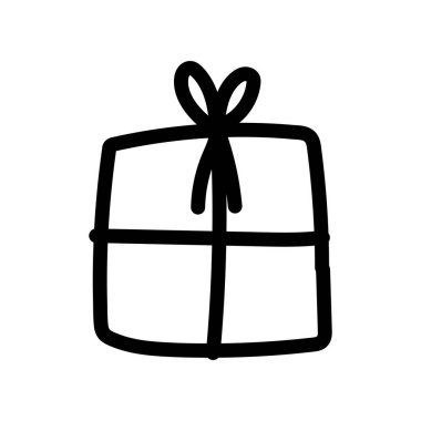 wrapped gift box decoration party icon thick line thick line