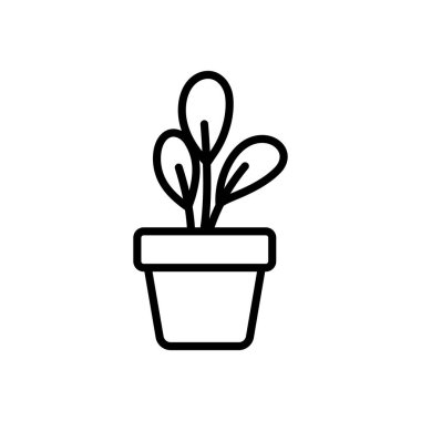 Ot vektör tasarımı içinde izole edilmiş bitki