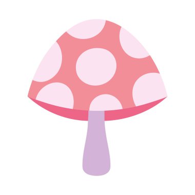 mushroom hello autumn design icon