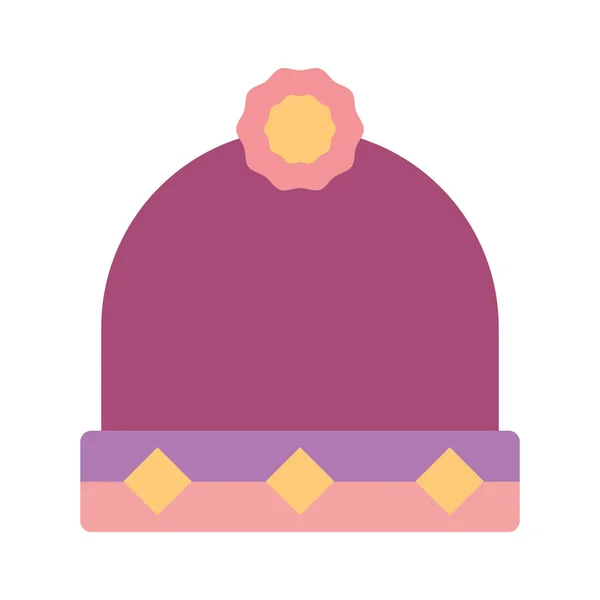 Hat with jewelry accessory luxury icon — ストックベクタ