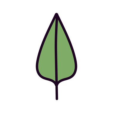 leaf foliage botanical nature icon design