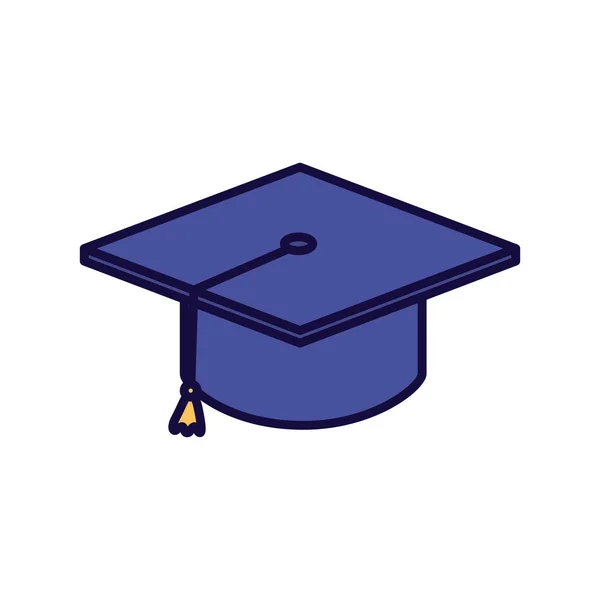 Graduation hat school education learning online — 스톡 벡터