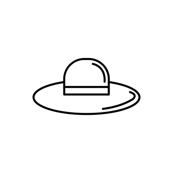 Chapeau féminin icône d "été — Image vectorielle